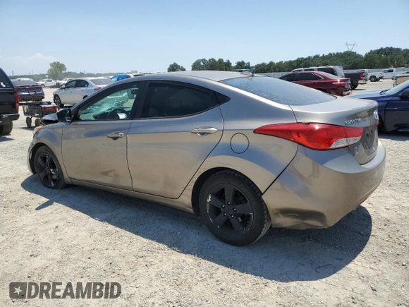 2013 Hyundai Elantra GLS with VIN 5NPDH4AE4DH451758, listed as a Copart auction lot 60124935 with 164,784 mi miles and Salvage title. Bid and sale history available at DreamBid. Image 2.