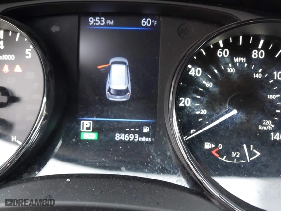 2018 Nissan Rogue S with VIN KNMAT2MVXJP614205, listed as a IAAI auction lot 41843085 with 84,693 mi miles. Bid and sale history available at carsss.com. Image 16.