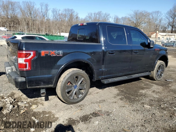 2018 Ford F-150 XL with VIN 1FTEW1EP2JFA60621, listed as a Copart auction lot 45009925 with 125,731 mi miles and Salvage title. Bid and sale history available at DreamBid. Image 3.