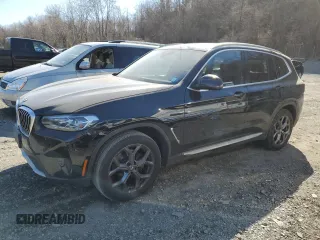 2023 BMW X3 xDrive30i with VIN 5UX53DP04P9R28571, listed as a Copart auction lot 52360395 with 28,358 mi miles and Salvage Title. Bid and sale history available at DreamBid. Image 1.