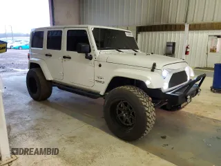 2017 Jeep Wrangler Unlimited Sahara with VIN 1C4HJWEG6HL622282, listed as a Copart auction lot 47382505 with 146,351 mi miles and Salvage Title. Bid and sale history available at carsss.com. Image 4.