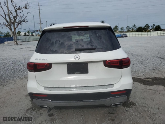 2022 Mercedes-Benz GLB with VIN W1N4M4GBXNW176586, listed as a Copart auction lot 51835445 with 50,942 mi miles and Salvage Title. Bid and sale history available at carsss.com. Image 6.