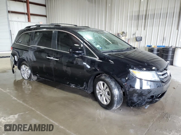 2016 Honda Odyssey EX-L with VIN 5FNRL5H66GB025002, listed as a Copart auction lot 52234075 with 139,604 mi miles and Salvage Title. Bid and sale history available at DreamBid. Image 4.