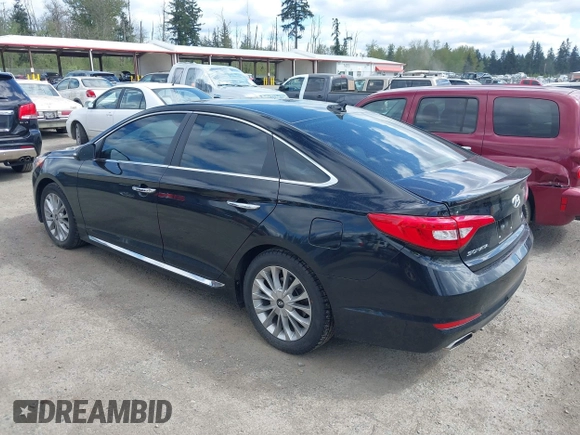 2015 Hyundai Sonata Limited with VIN 5NPE34AF3FH016440, listed as a IAAI auction lot 42057243 with 113,324 mi miles and . Bid and sale history available at carsss.com. Image 3.