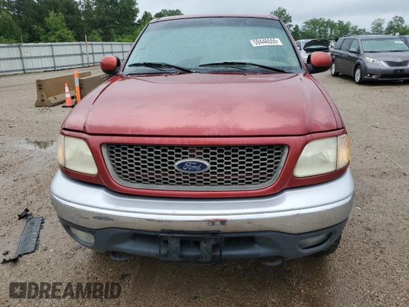 2001 Ford F-150 XLT with VIN 1FTRW08L41KB01407, listed as a Copart auction lot 59446555 with 285,312 mi miles and Salvage title. Bid and sale history available at DreamBid. Image 5.