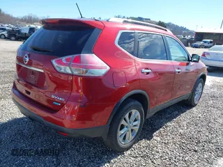 2014 Nissan Rogue S with VIN 5N1AT2MV7EC835365, listed as a IAAI auction lot 41585770 with 128,956 mi miles. Bid and sale history available at carsss.com. Image 4.