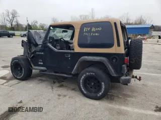 2000 Jeep Wrangler SE with VIN 1J4FA29PXYP746021, listed as a Copart auction lot 51023485 with 0 mi miles and Salvage Title. Bid and sale history available at carsss.com. Image 2.