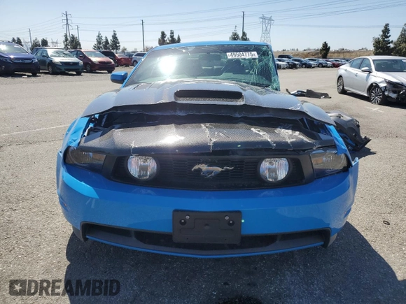 2011 Ford Mustang GT with VIN 1ZVBP8CF3B5163229, listed as a Copart auction lot 49504775 with 87,616 mi miles and Salvage Title. Bid and sale history available at carsss.com. Image 5.