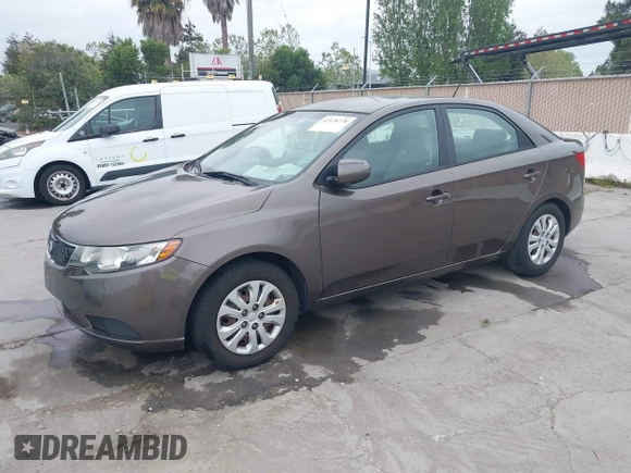 2013 Kia Forte EX with VIN KNAFU4A22D5711825, listed as a IAAI auction lot 42128778 with 112,889 mi miles. Bid and sale history available at carsss.com. Image 2.