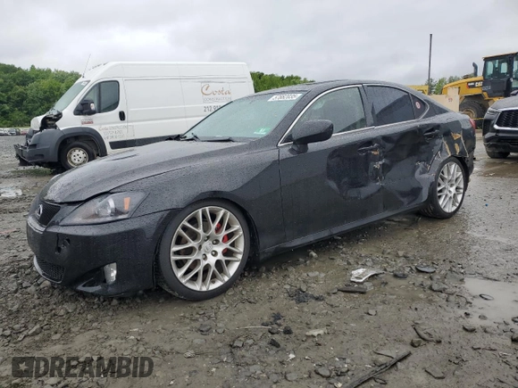 2007 Lexus IS 250 with VIN JTHBK262872039083, listed as a Copart auction lot 57882035 with 191,011 mi miles and Salvage title. Bid and sale history available at DreamBid. Image 1.