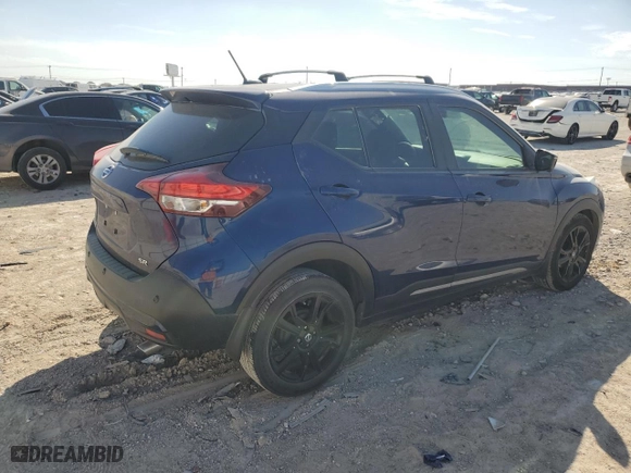 2020 Nissan Kicks SR with VIN 3N1CP5DV4LL505772, listed as a Copart auction lot 47019785 with 52,644 mi miles and Salvage Title. Bid and sale history available at carsss.com. Image 3.