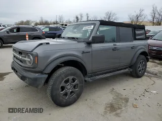 2021 Ford Bronco with VIN 1FMDE5BH1MLB02958, listed as a Copart auction lot 50328485 with 47,086 mi miles and Salvage Title. Bid and sale history available at carsss.com. Image 1.
