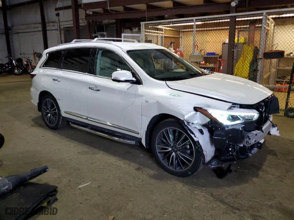 2019 Infiniti QX60 PURE with VIN 5N1DL0MN4KC515370, listed as a Copart auction lot 86288314 with NaN miles and Salvage Title. Bid and sale history available at carsss.com. Image 4.