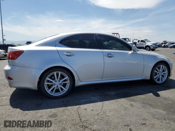 2006 Lexus IS 250 with VIN JTHBK262565017510, listed as a Copart auction lot 53925585 with 93,491 mi miles and Clean title. Bid and sale history available at DreamBid. Image 3.