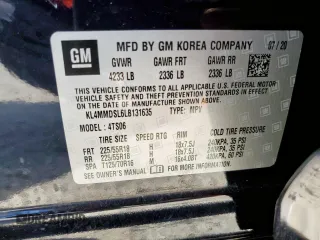 2020 Buick Encore GX Select with VIN KL4MMDSL6LB131635, listed as a Copart auction lot 59804535 with 74,959 mi miles and Salvage title. Bid and sale history available at DreamBid. Image 13.