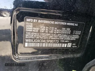 2020 BMW X1 xDrive28i with VIN WBXJG9C04L5P80773, listed as a Copart auction lot 49285903 with 32,699 mi miles. Bid and sale history available at carsss.com. Image 14.