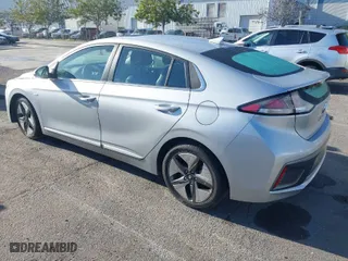 2020 Hyundai Ioniq Hybrid Limited with VIN KMHC05LC5LU235549, listed as a IAAI auction lot 41544821 with 107,471 mi miles. Bid and sale history available at carsss.com. Image 3.