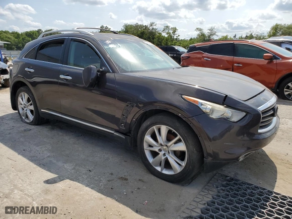 2013 Infiniti FX37 with VIN JN8CS1MW4DM171400, listed as a Copart auction lot 54539994 with NaN miles and Clean Title. Bid and sale history available at carsss.com. Image 4.