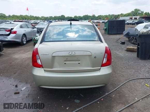 2006 Hyundai Accent GLS with VIN KMHCN46C26U037605, listed as a IAAI auction lot 42431996 with 86,128 mi miles and . Bid and sale history available at DreamBid. Image 16.
