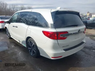 2019 Honda Odyssey Elite with VIN 5FNRL6H93KB117922, listed as a IAAI auction lot 41582622 with 25,327 mi miles and . Bid and sale history available at DreamBid. Image 3.