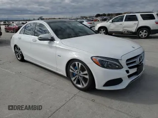 2017 Mercedes-Benz C 350e with VIN 55SWF4HB6HU214606, listed as a Copart auction lot 42625235 with 47,499 mi miles and Salvage Title. Bid and sale history available at DreamBid. Image 4.