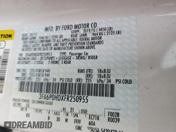 2015 Ford Fusion SE with VIN 3FA6P0HDXFR250955, listed as a Copart auction lot 50782515 with 150,767 mi miles and Non Repairable. Bid and sale history available at carsss.com. Image 12.