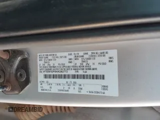 2019 Ford F-150 XL with VIN 1FTEW1EPXKKD82772, listed as a Copart auction lot 61176535 with 121,067 mi miles and Salvage title. Bid and sale history available at DreamBid. Image 12.