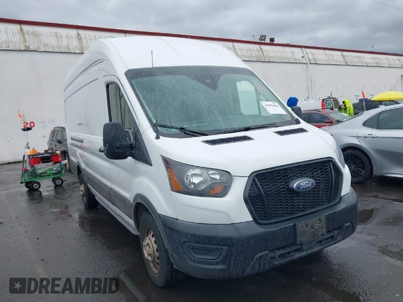2023 Ford Transit Cargo with VIN 1FTBR3U89PKA09391, listed as a IAAI auction lot 41993662 with 36,147 mi miles and . Bid and sale history available at DreamBid. Image 1.