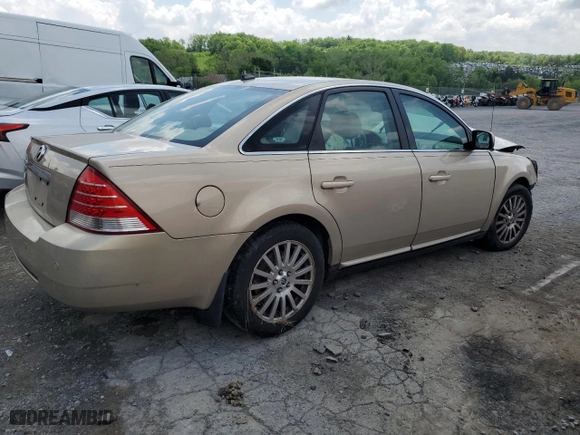 2007 Mercury Montego Premier with VIN 1MEHM42137G602296, listed as a Copart auction lot 53970184 with 0 mi miles and Salvage Title. Bid and sale history available at carsss.com. Image 3.