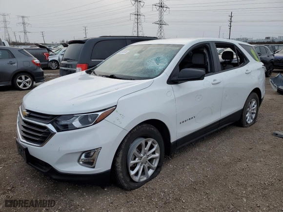 2021 Chevrolet Equinox LS with VIN 3GNAXSEV9MS133071, listed as a Copart auction lot 86818614 with 41,185 mi miles and Salvage Title. Bid and sale history available at carsss.com. Image 1.