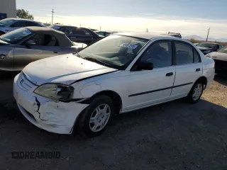 2002 Honda Civic z VIN 1HGES15122L019191, wystawiony jako Copart lot #45697275 z przebiegiem 94 746 mil mil oraz Szkoda całkowita • Salvage title. Historia ofert i sprzedaży dostępna na DreamBid. Obrazek 1.