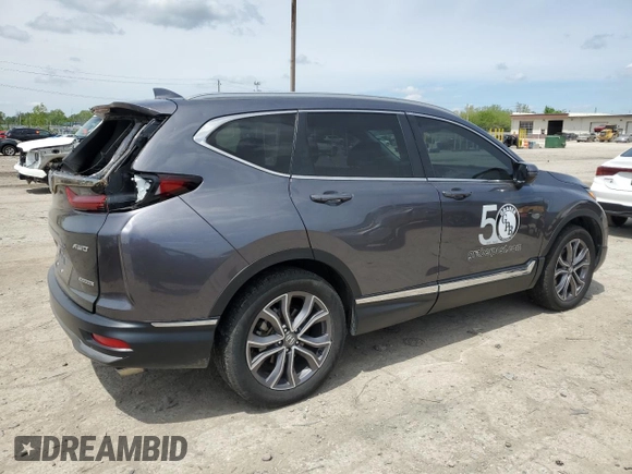 2022 Honda CR-V Touring with VIN 2HKRW2H92NH647904, listed as a Copart auction lot 55584905 with 89,911 mi miles and Salvage title. Bid and sale history available at DreamBid. Image 3.