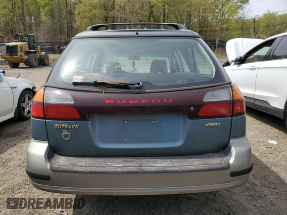2001 Subaru Legacy Outback with VIN 4S3BH675717664651, listed as a Copart auction lot 53679995 with 272,048 mi miles and Salvage title. Bid and sale history available at DreamBid. Image 6.