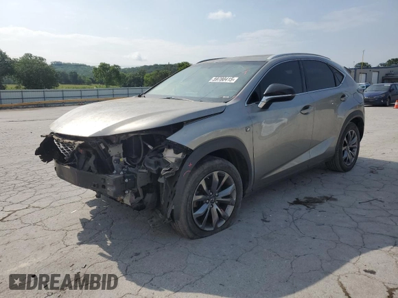 2017 Lexus NX 200t with VIN JTJYARBZ4H2067858, listed as a Copart auction lot 59780415 with 119,277 mi miles and Salvage title. Bid and sale history available at DreamBid. Image 1.