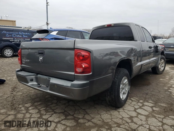 2006 Dodge Dakota SLT with VIN 1D7HE42K96S694927, listed as a Copart auction lot 47927285 with Not Provided miles and Salvage Title. Bid and sale history available at carsss.com. Image 3.