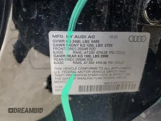 2024 Audi Q5 S line Premium Plus with VIN WA1EABFY5R2036077, listed as a Copart auction lot 80587784 with 6,047 mi miles and Salvage Title. Bid and sale history available at DreamBid. Image 13.
