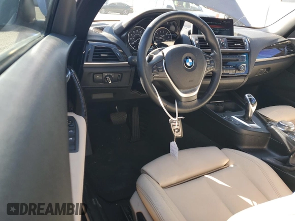 2017 BMW 2 Series 230i with VIN WBA2K9C39HV647568, listed as a Copart auction lot 43027895 with 51,258 mi miles and Salvage title. Bid and sale history available at DreamBid. Image 8.