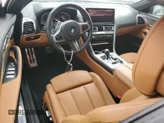 2024 BMW 8 Series 840i with VIN WBADZ2C01RCP02318, listed as a Copart auction lot 75261724 with 4,357 mi miles and Salvage Title. Bid and sale history available at carsss.com. Image 8.