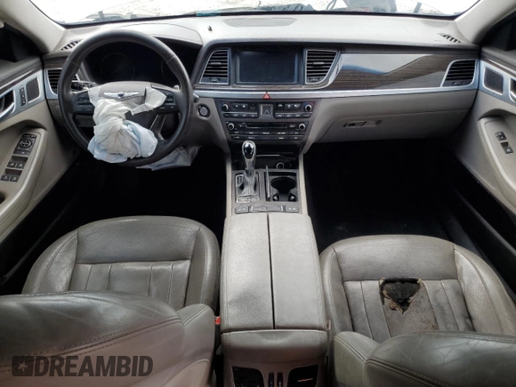 2017 Genesis G80 3.8L z VIN KMHGN4JE5HU182487, wystawiony jako Copart lot #56643395 z przebiegiem Nie podano mil oraz Szkoda całkowita • Salvage title. Historia ofert i sprzedaży dostępna na DreamBid. Obrazek 8.