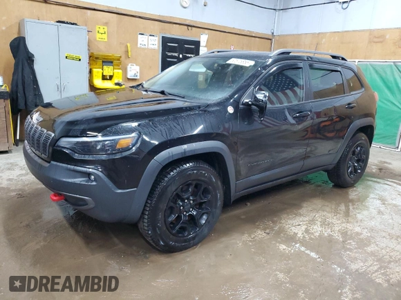 2019 Jeep Cherokee Trailhawk with VIN 1C4PJMBX1KD386047, listed as a Copart auction lot 52675855 with 62,514 mi miles and Clean Title. Bid and sale history available at DreamBid. Image 1.