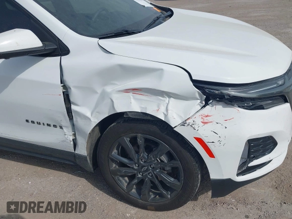 2022 Chevrolet Equinox RS with VIN 3GNAXMEV9NS199374, listed as a IAAI auction lot 42640182 with 56,560 mi miles and . Bid and sale history available at DreamBid. Image 6.