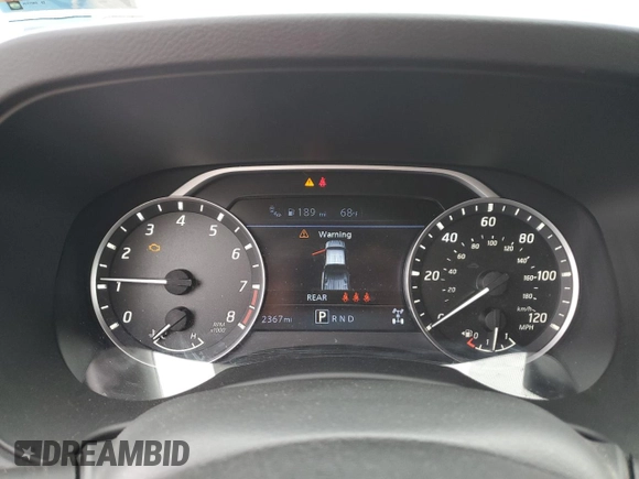 2025 Nissan Frontier SV with VIN 1N6ED1FK9SN615898, listed as a Copart auction lot 56761655 with 2,367 mi miles and Salvage title. Bid and sale history available at DreamBid. Image 9.