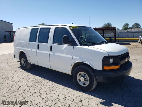 2013 Chevrolet Express Cargo Van with VIN 1GCWGFCA7D1904215, listed as a Copart auction lot 46061825 with 92,041 mi miles and Clean Title. Bid and sale history available at carsss.com. Image 4.
