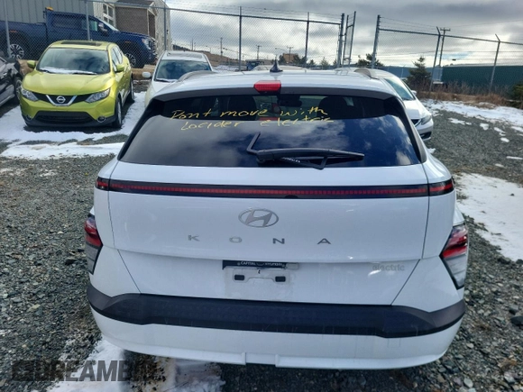 2024 Hyundai Kona SEL with VIN KM8HC3A62RU015860, listed as a Copart auction lot 48747745 with Not Provided miles and Salvage Title. Bid and sale history available at DreamBid. Image 6.