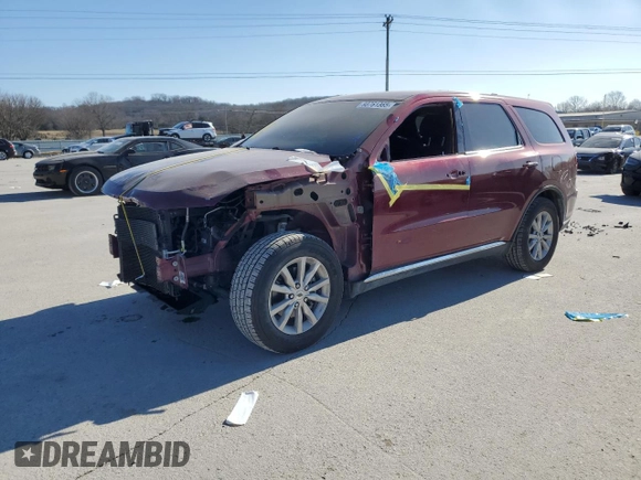 2020 Dodge Durango SXT Plus with VIN 1C4RDHAG5LC393745, listed as a Copart auction lot 88761365 with 95,349 mi miles and Clean title. Bid and sale history available at DreamBid. Image 1.