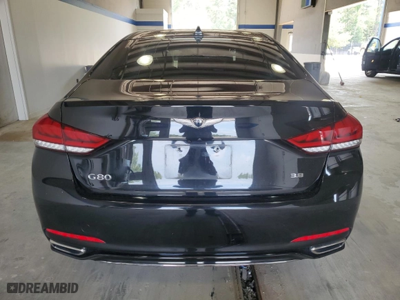 2018 Genesis G80 3.8L with VIN KMHGN4JEXJU232208, listed as a Copart auction lot 68684034 with 86,183 mi miles and Salvage Title. Bid and sale history available at carsss.com. Image 6.