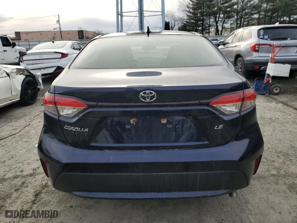 2021 Toyota Corolla LE with VIN JTDEPMAE7MJ138587, listed as a Copart auction lot 42176355 with 101,932 mi miles and Salvage Title. Bid and sale history available at carsss.com. Image 6.