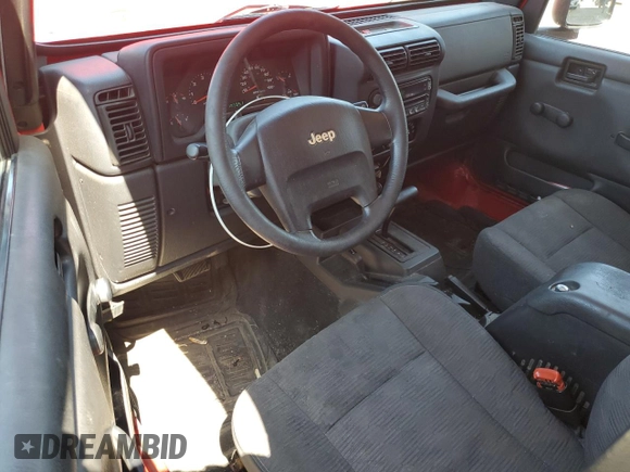 2005 Jeep Wrangler X with VIN 1J4FA39S35P360241, listed as a Copart auction lot 63486375 with 85,051 mi miles and Salvage title. Bid and sale history available at DreamBid. Image 8.