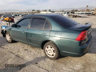 2001 Honda Civic LX with VIN JHMES15591S001856, listed as a Copart auction lot 45950495 with 98,466 mi miles and Salvage Title. Bid and sale history available at carsss.com. Image 2.