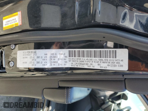 2016 Jeep Cherokee Limited with VIN 1C4PJMDB5GW231904, listed as a Copart auction lot 56252665 with 195,190 mi miles and Clean Title. Bid and sale history available at DreamBid. Image 14.